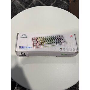 ZIYOU LANG K61 60% Gaming Keyboard Mini Portable with Rainbow RGB Backlit Ergono